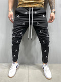 Death Skull Hip-Hop Slim Fit Drawstring Pants