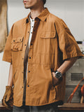 Men's Unique Pocket Designs Outdoor Functional Work Shirt