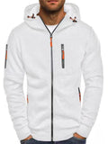 Men's Cool Full Zip Hooded Training Jacket for Autumn