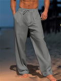 Men's Pure Color Summer Trousers for Holidays