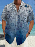 Men's Super Soft Linen Breathable Printed Beach Shirt