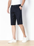 Men's Office Wear Summer Formal Straight Leg Shorts