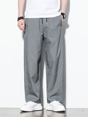 Men's Japanese Style Straight Leg Casual Pants