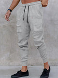 Hip-hop Multi-pocket Drawstring Sports Pants for Men