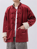 Men's Retro Chinese Style Corduroy Tang Suit Jacket