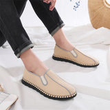 Simple Cozy Cotton Linen Slip-On Flats for Men