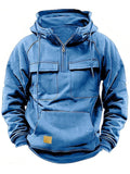 Men's Leisure Warm Plush Lining Hoodies