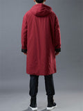 Men's Asian Inspired Warm Hooded Long Coats For Winter