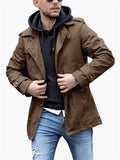 Men's Spring Autumn Relaxed Windbreaker Coats