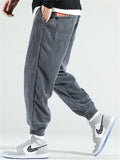 Men's Fashion Corduroy Drawstring Ankle-tied Trousers