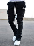 Men's Street Casual Thicken Drawstring Flared Pants