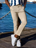 Male Casual Business Loose Elastic All-match Trousers