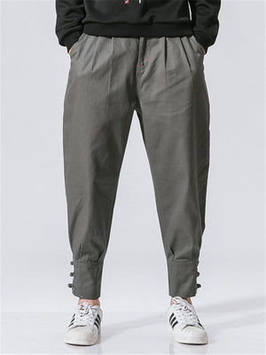 Casual Straight Leg Japanese Streetwear Pants