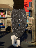 Hip-Hop Printed Oversized Men's Sports Pants