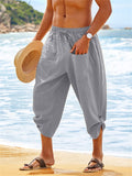 Sunny Beach Front Pocket Cropped Pants for Men