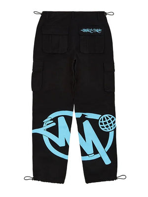 Men's Exaggerated Letter Print Hip-Hop Straight Leg Pants