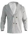 Men's Trendy Double-Breasted Hooded Casual Woolen Coat