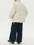 Men's Street Fashion Warm Cotton Padded Corduroy Coats