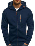 Men's Cool Full Zip Hooded Training Jacket for Autumn