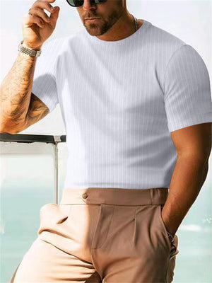 Men's Fashion Slim Fit Crewneck Short Sleeve T-shirt