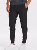 Summer Men's Simple Elastic Ice Silk Sports Trousers