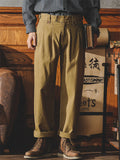 Male Comfort Straight Leg High-rise Relaxed Trousers