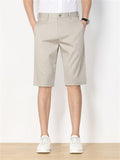 Men's Office Wear Summer Formal Straight Leg Shorts