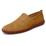 Men's Casual Lightweight Rubber Sole Stitching Flats