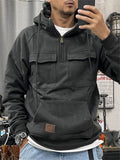 Men's Leisure Warm Plush Lining Hoodies