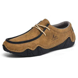 Men's Relaxed Cozy Contrast Color Lace-Up Flats