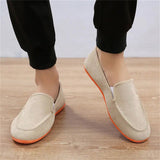 Male Breathable Jogging Slip On Canvas Flat Shoes