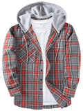 Spring Autumn Men's Trendy Plaid Hoodies