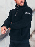 Men's Keep Warm Plush Sports Hoodies with Pocket