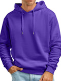 Men's Solid Color Thick Pullover Hoodies