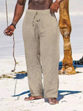 Male Summer Loose Fit Drawstring Beach Pants