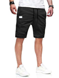 Men's Holiday Casual Elastic Waist Knee Length Shorts