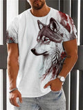 Men's Stylish Wild Wolf Summer T-shirt