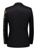 Men's Evening Party One Side Glitter Sequins Formal Blazer