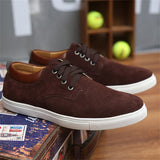 Men's Fashion Trendy Lace Up Flat Suede Shoes