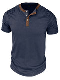 Summer Cotton Blend Sports Cozy Breathable Shirt for Men