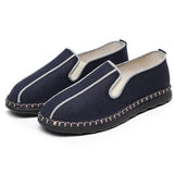 Simple Cozy Cotton Linen Slip-On Flats for Men