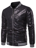 Man Fashion Sparkle Sequin Performance Party Jacket