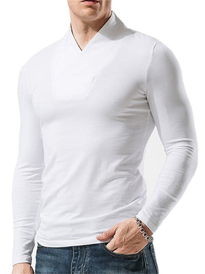 Turtleneck Pullover Long Sleeve Slim T-Shirts