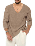 2023 New Fashion Casual Men's V-Neck Sweaters