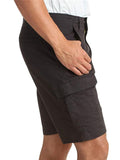 Mens Casual Plain Comfy Straight Knee Shorts