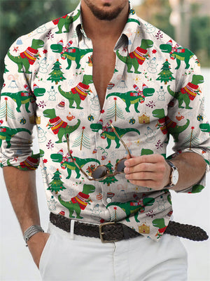 Button Up Christmas Shirts for Men