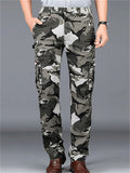 Thin Leisure Elastic Waist Men's Camouflage Cargo Pants