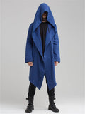 Men's Solid Color Coat Hooded Sweater With Large Pockets