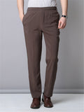 Mens Breathable Vertical Solid Color Comfy Casual Pants