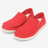 Summer Extra Soft Canvas Round Toe Slip on Casual Men Shoes